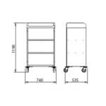 CARRO 3950/2 CR PARA TRANSPORTE DE ROPA – MODELO 3950/2 - Imagen 5